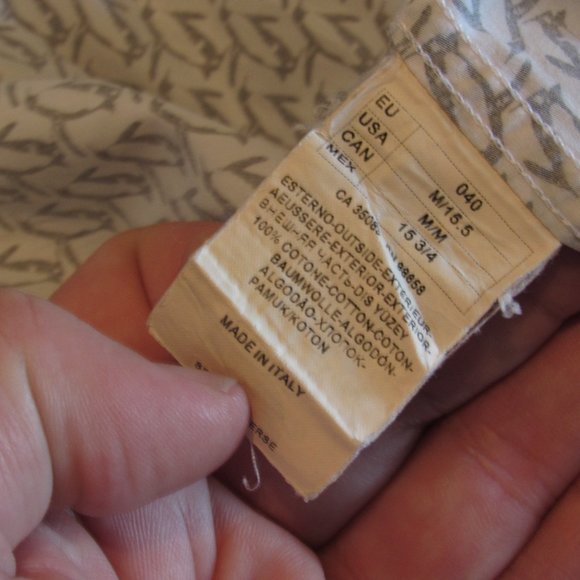 Paul & Shark Yachting Men's Button-Down Shirt Penguins Made in Italy Sz M 15 EUC - Picture 15 of 15